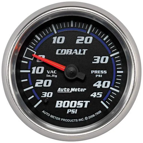 Auto Meter Cobalt 2-5/8 Inch Boost/Vacuum Gauge – 7908