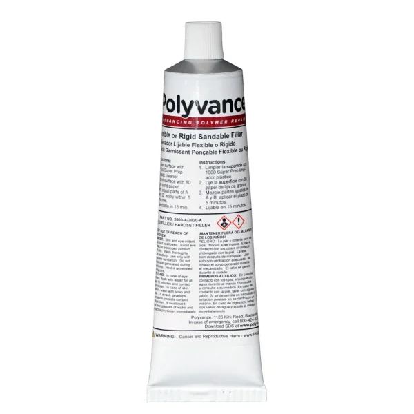 Polyvance Epoxy Hardener For Flex Filler And Hardset Filler, Tube (2000-2020-TA)