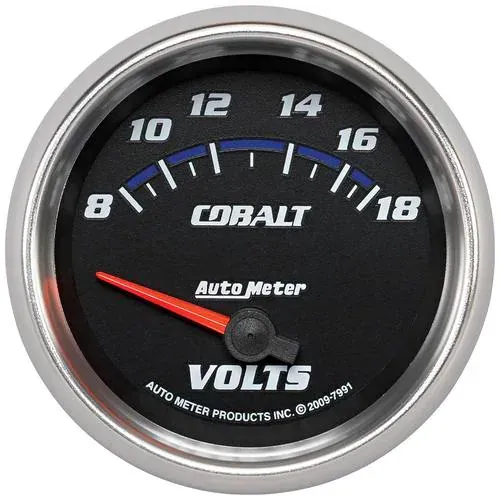 Auto Meter Cobalt 2-5/8 Inch Voltmeter Gauge – 7991